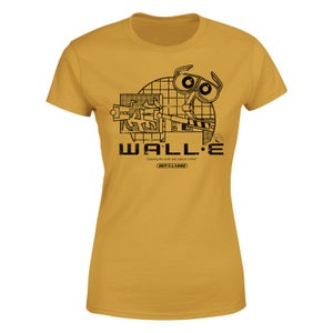 Wall-E Clean Up Crew Women's T-Shirt - Mustard