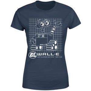 Wall-E Schematic Women's T-Shirt - Navy