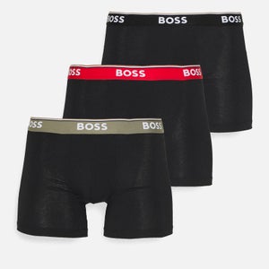 BOSS Bodywear Power Three-Pack Stretch-Cotton Boxer Briefs