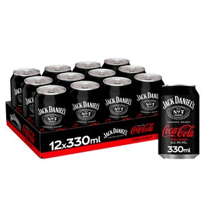 Jack Daniel's and Coca-Cola Zero 12 x 330ml
