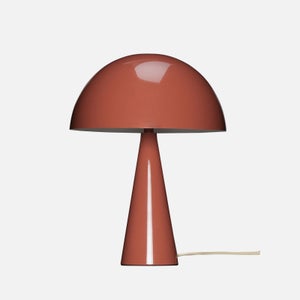 Hübsch Mini Mush Table Lamp - Maroon /Sand