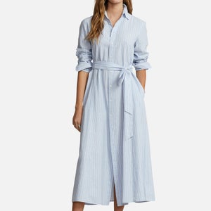 Polo Ralph Lauren Linen and Cotton-Blend Midi Dress