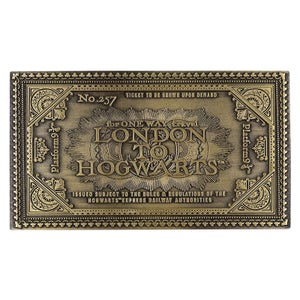 Fanattik Harry Potter Limited Edition Hogwarts Train Ticket