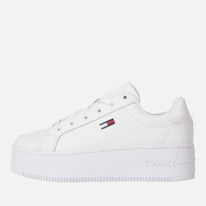 Tommy Jeans Women's Leather Flatform Trainers
