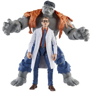 Hasbro Marvel Legends Series Gray Hulk and Dr. Bruce Banner Action Figures