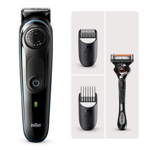 Beard Trimmer BT5340 with Precision Dial, 2 Attachments and Gillette ProGlide razor