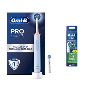Oral-B Power Pro 3 3000 Cross Action Elektrische Zahnbürste, Blue