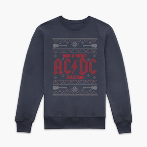AC/DC Have A Rockin' Christmas Sweatshirt - Navy