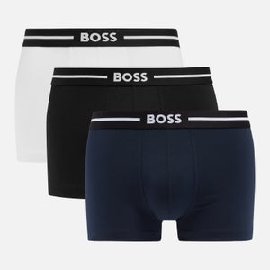 BOSS Bodywear Men's 3 Pack Bold Boxer Trunks - Black/Blue/White