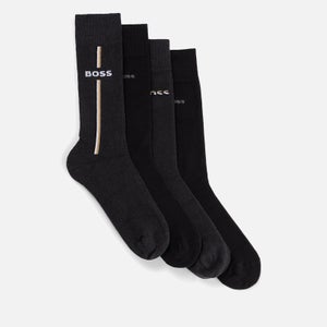 BOSS Bodywear 4 Pack RS Iconic Jacuard cotton-Blend Socks