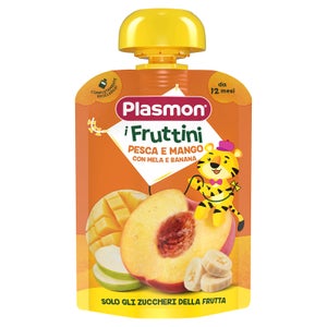 I Fruttini Plasmon Pesca e Mango con mela e banana 6x130gr