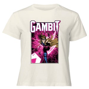 X-Men Gambit Women's Cropped T-Shirt - Cream