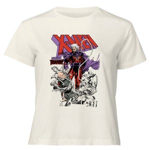 X-Men Magneto Triumphant Women's Cropped T-Shirt - Cream