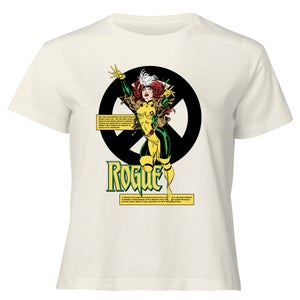X-Men Rogue Bio Women's Cropped T-Shirt - Cream