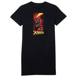 X-Men Cyclops Energy Beam  Women's T-Shirt Dress - Black