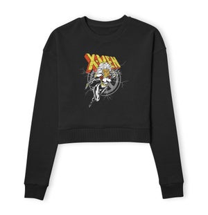 X-Men Storm Women's Cropped Sweatshirt - Black