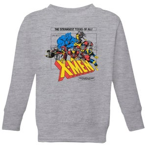 X-Men Retro Team Up Kids' Sweatshirt - Grey