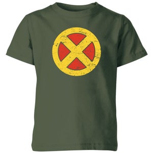 X-Men Emblem Drk Kids' T-Shirt - Green