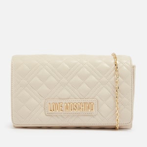 Love Moschino Classic Quilted Faux Leather Crossbody Bag