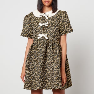 Sister Jane Star Bloom Floral-Jacquard Mini Dress