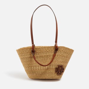 Tory Burch Ella Small Basket Straw Tote Bag