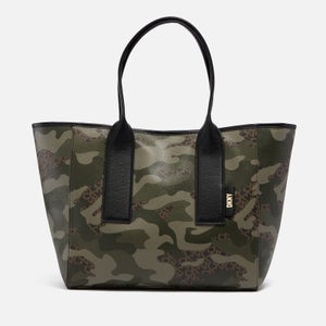 DKNY Grayson Camo Large Faux Leather Tote Bag