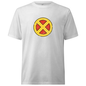 X-Men Emblem Oversized Heavyweight T-Shirt - White