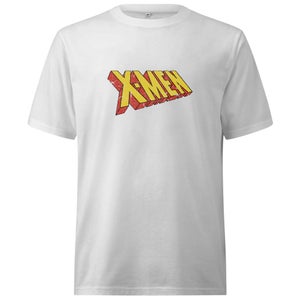 X-Men Retro Logo Oversized Heavyweight T-Shirt - White