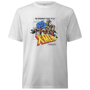 X-Men Retro Team Up  Oversized Heavyweight T-Shirt - White
