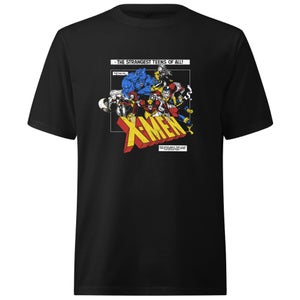 X-Men Retro Team Up Oversized Heavyweight T-Shirt - Black