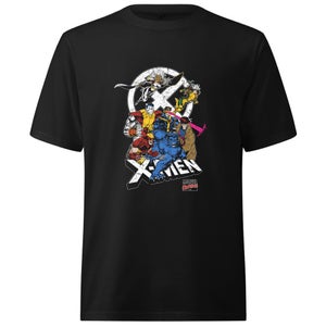 X-Men Super Team  Oversized Heavyweight T-Shirt - Black