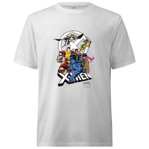 X-Men Super Team Oversized Heavyweight T-Shirt - White