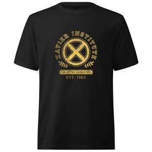 X-Men Xavier Institute For Gifted Youngsters Drk Oversized Heavyweight T-Shirt - Black