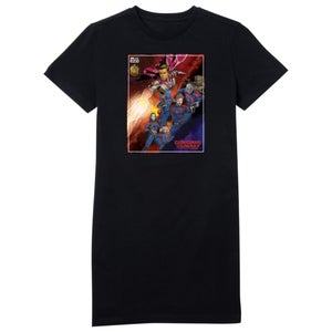 Guardians of the Galaxy Adam Warlock Comic Women's T-Shirt Dress - Black
