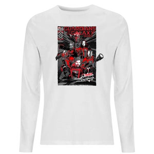 Guardians of the Galaxy The Freakin' Comic Book Cover Men's Long Sleeve T-Shirt - White