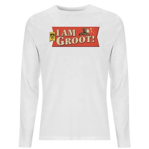 Guardians of the Galaxy I Am Groot! Men's Long Sleeve T-Shirt - White