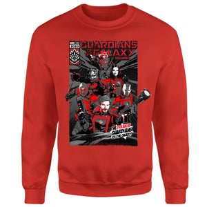 Guardians of the Galaxy The Freakin' Comic Book Cover Sweatshirt - Red