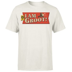 Guardians of the Galaxy I Am Groot! Men's T-Shirt - Cream