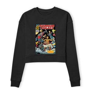 Guardians of the Galaxy The Next Galactic Adventure Women's Cropped Sweatshirt - Black
