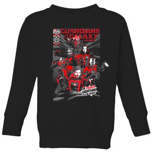Guardians of the Galaxy The Freakin' Comic Book Cover Kids' Sweatshirt - Black