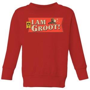 Guardians of the Galaxy I Am Groot! Kids' Sweatshirt - Red