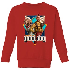 Guardians of the Galaxy She's A Good Dog Kids' Sweatshirt - Red