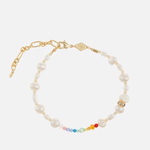 Anni Lu Gold-Tone, Glass Pearl and Bead Bracelet