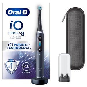 Oral-B iO 8 Limited Edition Elektrische Zahnbürste, Reiseetui, black