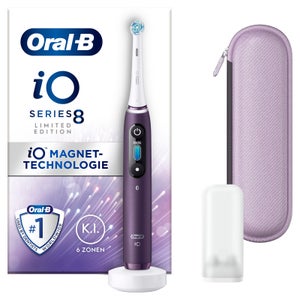 Oral-B iO 8 Limited Edition Elektrische Zahnbürste, Reiseetui, violet