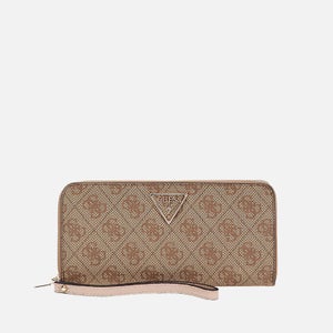 Guess Laurel Faux Leather Large Zip Around Purse