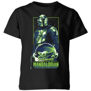 The Mandalorian Grogu & Mando Kids' T-Shirt - Black