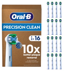 Oral B Precision Clean Toothbrush Heads - 16 Pack