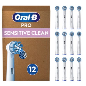 Oral B Sensitive Clean Toothbrush Heads - 12 Pack