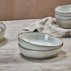 Nkuku Amina Serving Bowl - Small - Cream